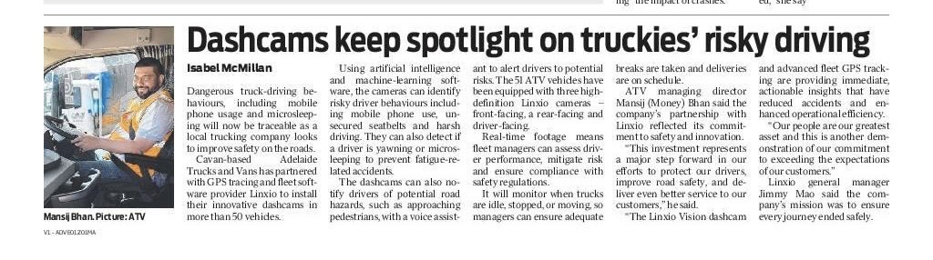 Dashcams keep spotlight on truckies risky driving - Adelaide Trucks and Vans news